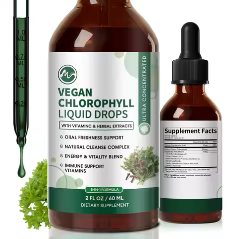 Minch Chlorophyll Liquid Drops 4X Concentrated,Supports Natural Cleansing & Immune Health,Internal D
