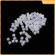 [BlesiyaedMY] 100pcs 5mm Six Sided D6 Dice Dies for Table Games  RPG Gaming Gift Collection