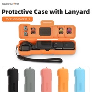 Sunnylife for Osmo Pocket 3 Protective Case Gimbal Camera Protector with Lanyard