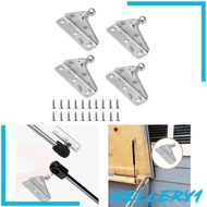 [Hellery1] L Type Car Gas Strut Mounting Bracket Alloy 10mm Ball Stud with Screws for Camper Boat Tr