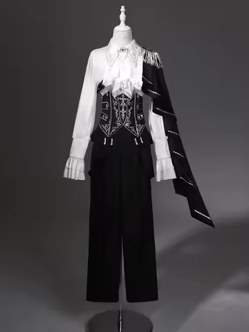 - Ouji Lolita Pants Set, Detachable Jabot & Shawl by Your Princess PRE ORDER / 1 month 2025