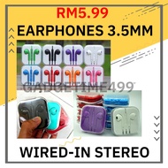 Wayar Fon Telinga Bunyi Dan Suara Jelas Gajet Telefon Wired In Earphone For Android/PC 3.5mm Jack