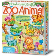4m Mold & PAINT ZOO ANIMAL Educational Toys ORIGINAL 4M Mold & PAINT