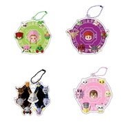 Anime Digimon Adventure Acrylic Mica Agumon Gabumon Tailmon Piyomon Gomamon keychain bag decoration 