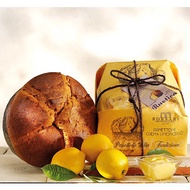 เค้ก Panettone with Limoncello Borsari Cream 500 g For Christmas day or New Years Eve dinner.