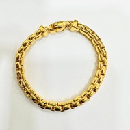 22k / 916 Gold Semi Solid Anchor Bracelet V1