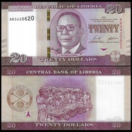 Liberia 2022 20 Dollars UNC (P-39)