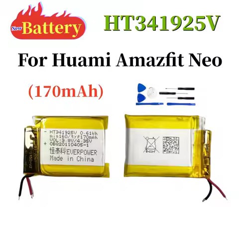HT341925V 170mAh Battery 352025 302025 For Huami Amazfit Neo HT341925 GPS Smart Watch Replacement Ba