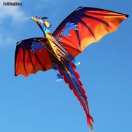Layang-Layang Nilon 3D Besar Layang-Layang Naga Terbang Dengan Tali