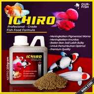 Ichiro - Pelet Colour dan Growth Louhan Koi Goldfish 230 Gram