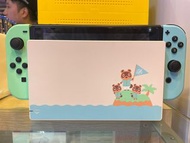 二手 Switch 主機 電力加強版 動物森友會特別版 特別加送保護貼+動森amiibo卡包第5彈👉🏻石門店或順豐到付取貨