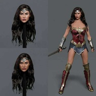 1/6 037 In GACTOYS Wonder Girl Head Sculpt Gal Gadot Planted Hair Head Carving Fit 12'' Femal