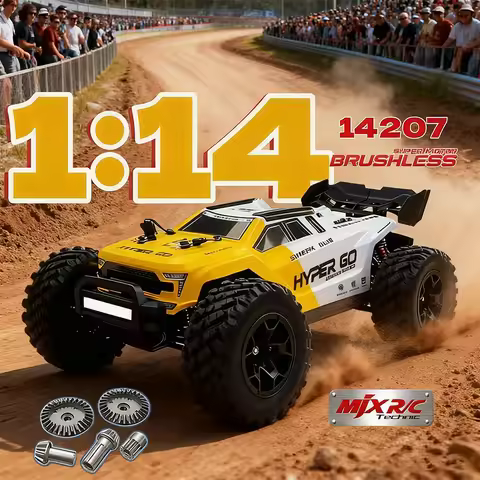 MJX HYPER GO 1:14 Brushless 14207 Remote Control Car 51KM/H High-Speed Off-Road Vehicle Double Shell