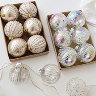 New Christmas Ball Pendant Painted Ball Magic Ball 8cm Transparent Ball Christmas Tree Decoration Ba