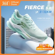 [Local Delivery] 361 Degrees Fierce 5.0 Unisex Running Shoes - Max Cushioning & Stable Support Sport
