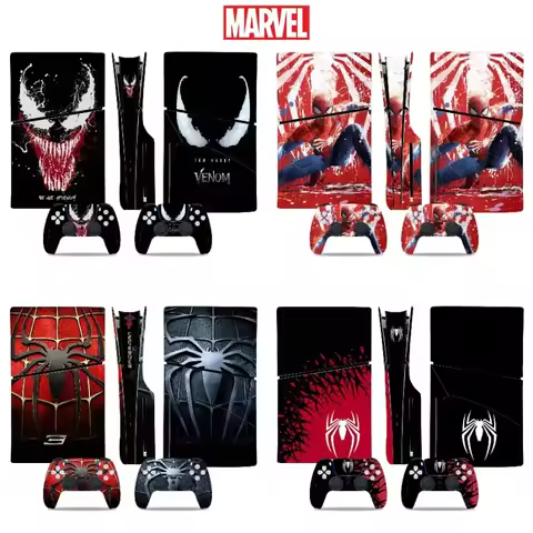 Marvel SpiderMan Venom PS5 Slim Disc Stickers Superhero Game Console Protective Decoration Sticker B