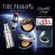 TIME PHORIA - 【Buy 2 Save More】Facial Makeupset Matte Longlasting Cushion Foundation Full Coverage W