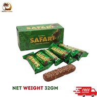 Gandour Safari Chocolate Crunchy 32g | Milk Chocolate Coated Wafer | Halal Certified