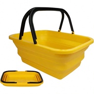 Collapsible Compact Bucket With Handle 10L(2.6 Gallon) Portable Water Bucket,Outdoor Multiuse Foldab