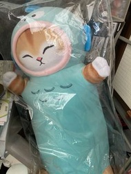 Mofusand x Sanrio characters 軟萌萌抱枕 水怪 丑魚 抱枕 mofusand Hangyodon 軟萌萌 抱枕