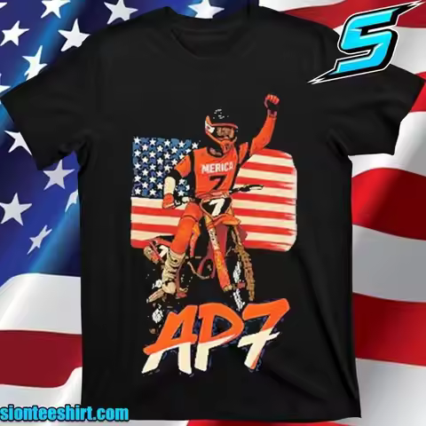 Supercross Motocross Aaron Plessinger AP7 T Shirt 2025 S 5XL