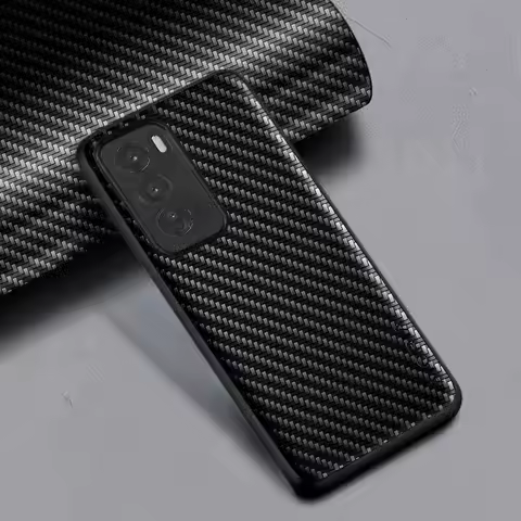 Carbon Fibre texture Phone Case for Oppo Reno12 Pro 5G Fashion Design Soft Back Cover for Oppo Reno1