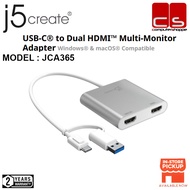 J5create JCA365 (USB-C® to Dual HDMI™ Multi-Monitor Adapter)