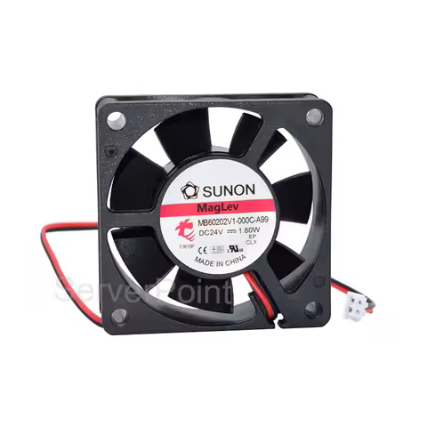 60*60*20MM New Cooling Fan MB60202V1-000C-A99 DC24V Two Wires 1.80W 6020 Square Fan For SUNON