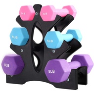 AUXSOUL 1 Pack Dumbbell Rack Stand, 3 Tier Dumbbell Bracket Free Hand Weight Tower Stand for Home Gy