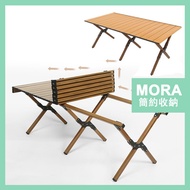 MORA Camping Table Barbecue Picnic Portable Outdoor Indoor Wood Foldable Camping Table Perkhemahan G