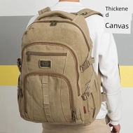 beg sandang wanita backpack Retro Backpack 70L Large Capacity Men's New Style Pure Canvas Backpack S
