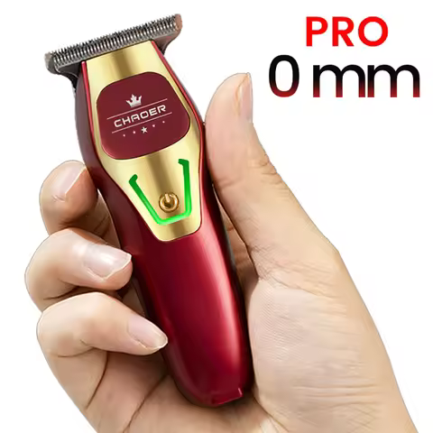 Powerful Professional Hair Trimmer Men 0 MM T Blade Electric Clipper Rechargeable Barber Haircut Mac