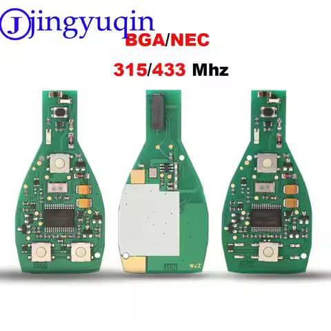 jingyuqin 2/3 Buttons Keyless Entry Remote Car Key FSK 434MHz for Mercedes Benz NEC, BGA, BE W202 W2