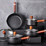 (SG Seller)Japanese-style snow pan, instant noodle pot, noodle pot, small pot, Maifan stone household non-stick pot, sma