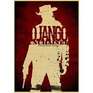 Quentin Tarantino Movie Django Unchained Poster Canvas Art Wall Decor for Home Room Liyanhong2