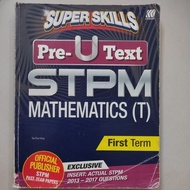 Used Book STPM Mathematics (T) First Term Sasbadi Pre-U Text