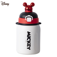 Dinsney Mickey Mouse Cartoon Water Bottle Thermos Cup Large Capacity Portable Drop Proof Water Bottle With Straw