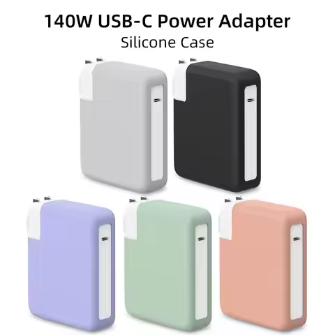 Soft Silicone Charger Sleeve Case for Apple MacBook Pro 140W Anti-fall Battery Charger Sleeve Power 