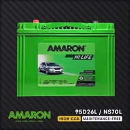 [ fast delivery ] 95D26R | 95D26L | NS70 | NS70L | D26R | D26L ] Amaron Hi-life | Car Battery Bateri Kereta |