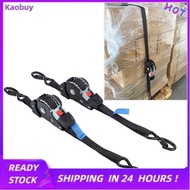 kaobuy Fabater Retractable Ratchet Straps  (2-Pack) 1.5in x 8.2ft Self Tie Down 1760lb Break Strengt