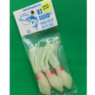 (M Size) B2Squid Silicon Skirt for Fishing Jigging Hook. Made in USA