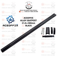 Aceoffix SEATPOST ALLOY 31.8 x 580mm - Thread - BLACK