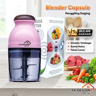 YK DESIGN YK-101 Blender / Penggiling daging sayur buah buah meat mincer chopper kapsul mini