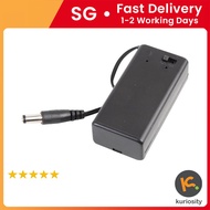 9V Battery Holder with Switch and Plug