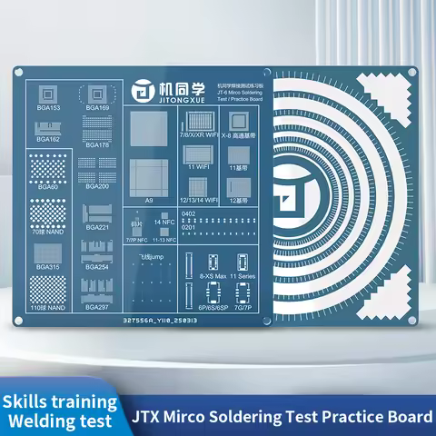 JTX JT-6 Mirco Soldering Test Practice Board Practice Chip Soldering Iron Solder Flying Line Mobile 