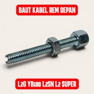 FRONT BRAKE CABLE ADJUSTMENT BOLT YB100 L2G L2S L2 SUPER L2SN YL2 DT 100 V75 V80