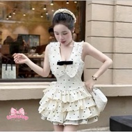 (Product photo included) Lovely lace polka dot women's dress