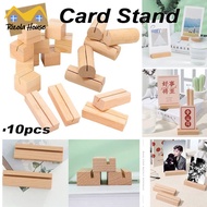 【SG】10pcs Wood Card Stand name card holder stand Label Stand Name Postcard Clip Party Wedding Table 