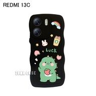 Casing Redmi 13 C - Softcase Gelombang Redmi 13 C - Case Gelombang Redmi 13 C - Protection Camera