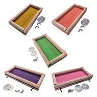 YU Pet Bird Parrot Wood Platform Perch Stand Platform Bird Cage  Grinding Toys